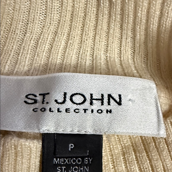St. John Wool Mock Neck Sweater
